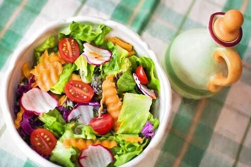 salad akwukwo nri na nri keto